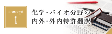 化学・バイオ分野の内外・外内特許翻訳
