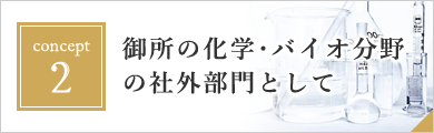 御所の化学・バイオ分野の社外部門として